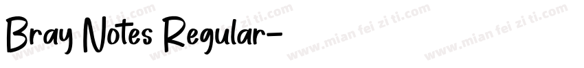 Bray Notes Regular字体转换
